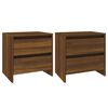 vidaXL Bedside Cabinets 2 pcs Brown Oak 45x34.5x44.5 cm Engineered Wood