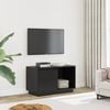 vidaXL TV Cabinet Black 74x35x44 cm Solid Wood Pine