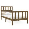 vidaXL Bed Frame without Mattress Honey Brown Small Single Solid Wood