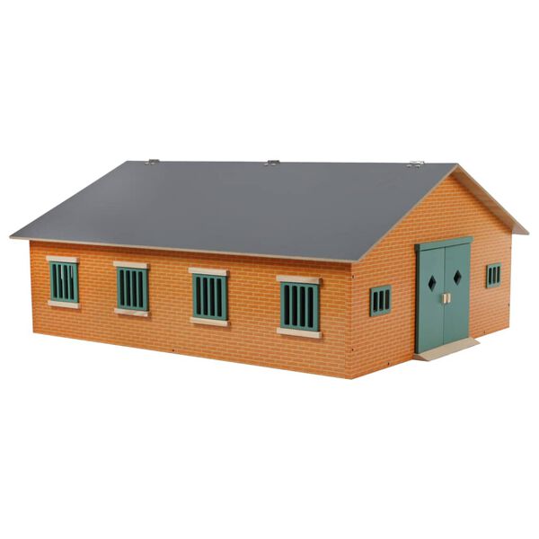Kids Globe Farm Stables with 7 Boxes 1:24 610595