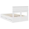 vidaXL Bed Frame with Drawer White 120 x 200 cm Engineer Wood