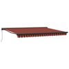 vidaXL Awning Orange and Brown 450 x 300 x 165 cm