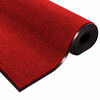 vidaXL Doormat Red and Black 120 x 300 cm Polypropylene and vinyl