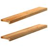 vidaXL Window Sills 2 pcs&nbsp;Light Brown 100x15x2 cm Solid Wood Oak