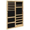 vidaXL Mirror Jewellery Cabinet with LED Lights Wall Mounted