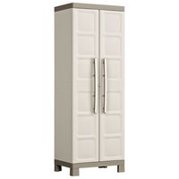Keter Multipurpose Storage Cabinet Excellence Beige and Taupe 182 cm