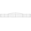 vidaXL Arched Gabion Baskets 7 pcs 400x30x40/60 cm Galvanised Iron