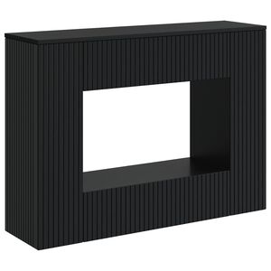vidaXL Console Table Striped Black 101 x 29 x 74 cm Engineered Wood