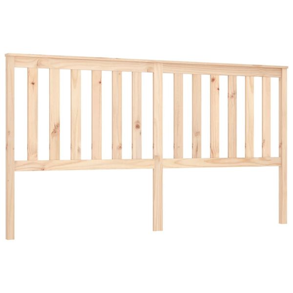 vidaXL Bed Headboard 186x6x101 cm Solid Wood Pine