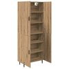 vidaXL Highboard 2 pcs Artisan Oak Engineered Wood and Glass