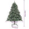 vidaXL Artificial Christmas Tree with 300 LEDs with Stand Green 180 cm