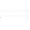 vidaXL Euro Fence with Post 10 x 0.6 m Galvanised Steel Silver Mesh