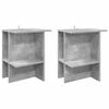 vidaXL Coffee Table 2 pcs Concrete Grey 40 x 30 x 49 cm