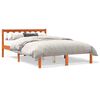 vidaXL Bed Frame without Mattress Wax Brown 140x200 cm Solid Wood Pine