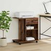 vidaXL Printer Stand Plain Old Wood 60 x 40 x 68.5 cm Engineered Wood