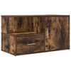 vidaXL Corner Cabinet Smoked Oak 200x40x45 cm Engineered Wood