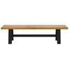 vidaXL Dining Bench NOAIN A-Shaped Legs 180x40x45 cm Solid Wood Pine