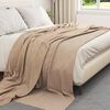 vidaXL Throw Blankets 6 pcs Camel 270 x 240 cm Fleece