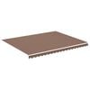 vidaXL Replacement Fabric for Awning Brown 4.5x3.5 m