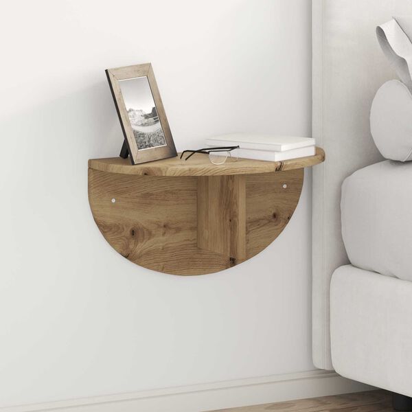 vidaXL Wall Shelf Artisan Oak 48 x 24 x 24 cm Engineered Wood
