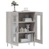 vidaXL Sideboard Grey Sonoma 69.5x34x90 cm Engineered Wood