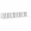 vidaXL TV Wall Cabinet 2 pcs Gloss White 78.5 x 31 x 29.5 cm