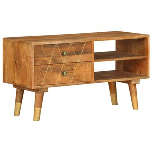 vidaXL TV Cabinet 85x35x47 cm Solid Mango Wood