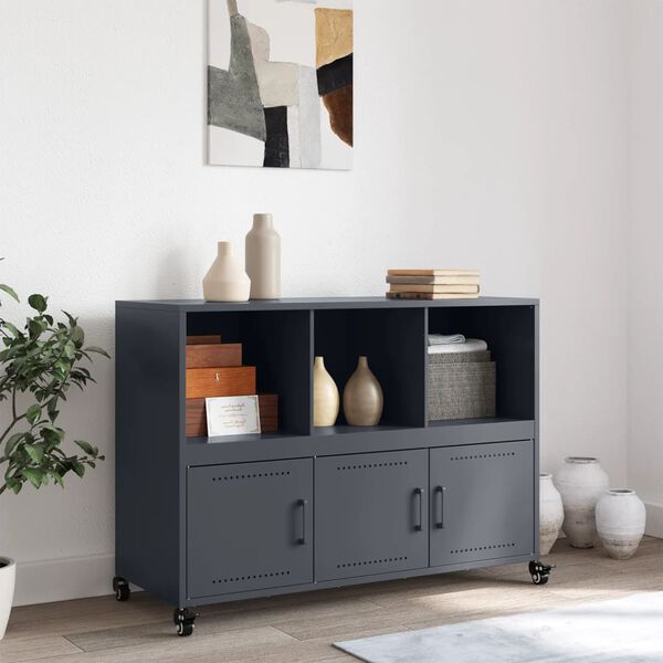 vidaXL Sideboard Anthracite 100.5x39x72 cm Steel