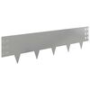 vidaXL Lawn Edging 20 pcs 100 x 25 cm Steel Silver