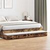vidaXL Bed Drawers Smoked Oak 180 x 36.5 x 16.5 cm Engineered Wood