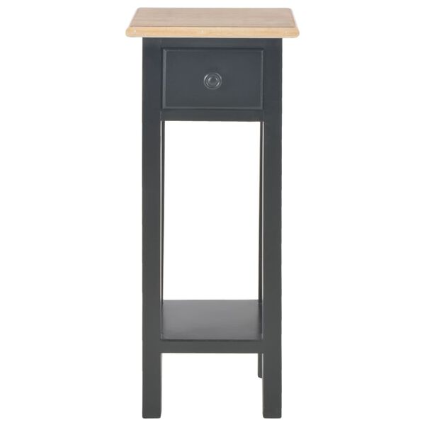 vidaXL Side Table Black 27x27x65.5 cm Wood