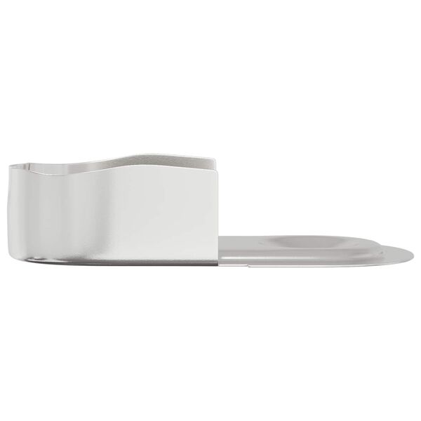 vidaXL Closet Rod Bracket 2 pcs White Zinc 40 x 18 x 10 mm Iron