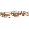 vidaXL Outdoor Sofa Set 11 pcs Natural Solid Acacia Wood