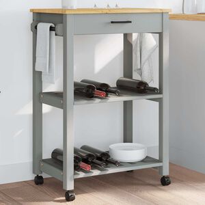 vidaXL Kitchen Trolley "MONZA" 60x40x88,5 cm Solid Wood Pine