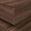vidaXL Coffee Table with LED Lights Brown Oak 90x50x40 cm