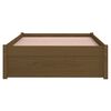 vidaXL Bed Frame without Mattress Honey Brown Solid Wood 90x190 cm Single