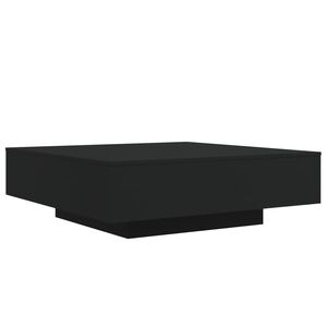 vidaXL Coffee Table Black 100x100x31 cm Engineered Wood
