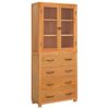 vidaXL Storage Furniture Set with Drawer Brown Engineered wood