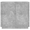 vidaXL Sideboard Concrete Grey 80x34x75 cm Engineered Wood