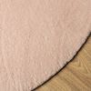 vidaXL Rug HUARTE Short Pile Soft and Washable Blush &Oslash; 200 cm