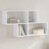 vidaXL Wall Shelf White 100x20x53 cm Engineered Wood