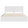 vidaXL Bed Frame with Headboard White 180 x 200 cm Solid Pine Wood