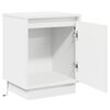 vidaXL Bedside Cabinet White 39 x 34.5 x 50 cm Engineered wood