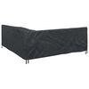 vidaXL Furniture Cover Black 235 x 235 x 80 cm 420D Oxford Fbric