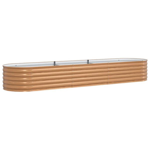vidaXL Raised Bed Brown 320 x 80 x 44 cm Steel