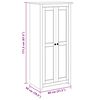 vidaXL Wardrobe 80x50x171.5 cm Solid Pine Panama Range