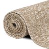 vidaXL Area Rugs Rectangular Natural and White 80 x 150 cm Jute