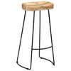 vidaXL Gavin Bar Stools 2 pcs Solid Mango Wood