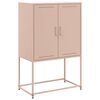 vidaXL Highboard Pink 68.5x38.5x107 cm Steel
