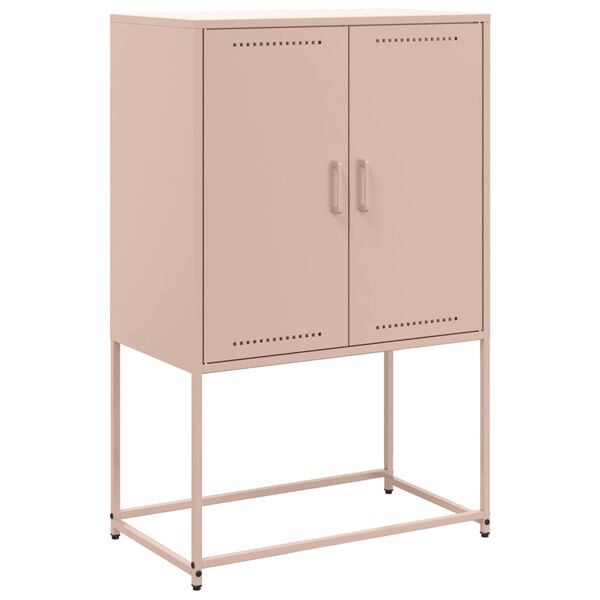 vidaXL Highboard Pink 68.5x38.5x107 cm Steel